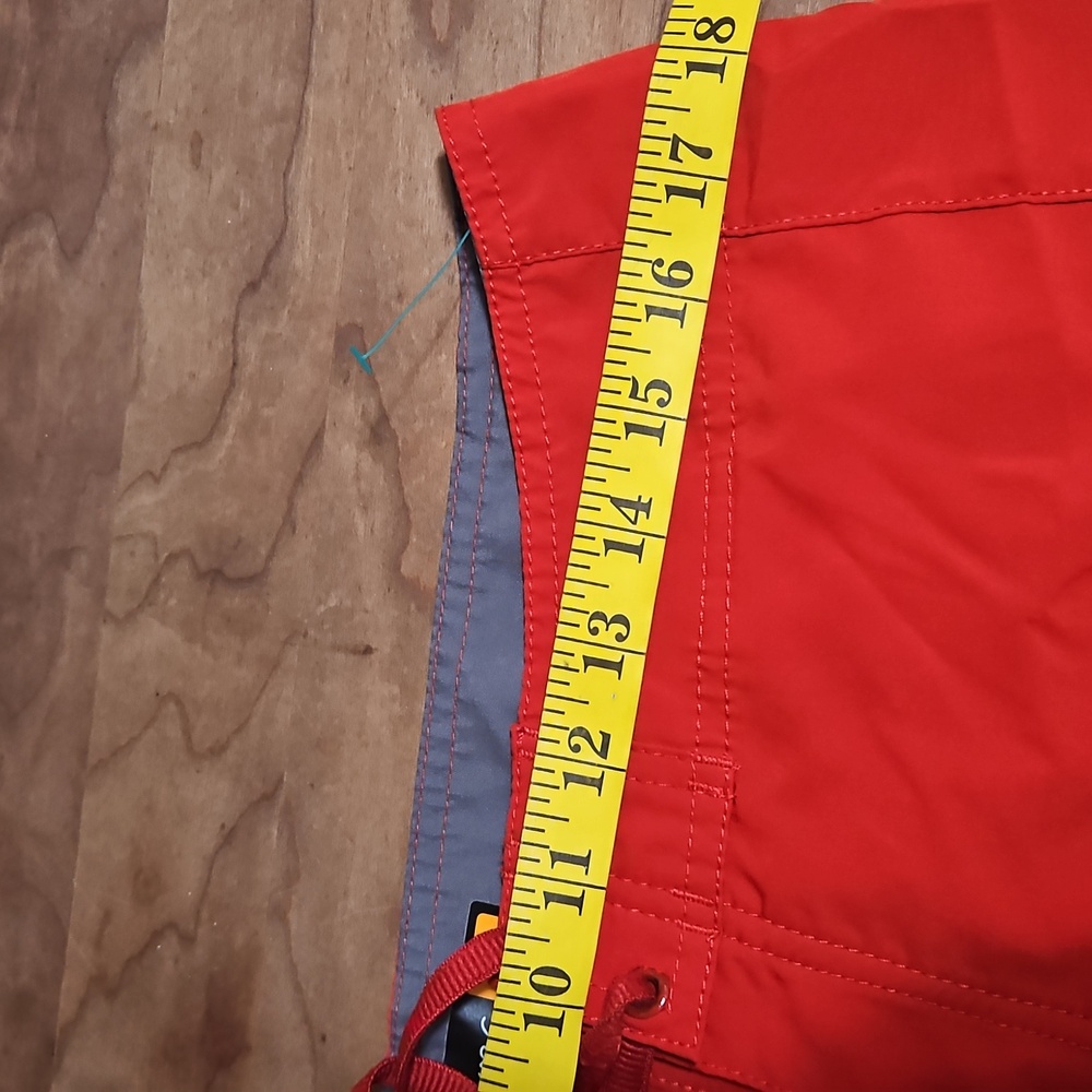 Quiksilver Waterman Red Gray Swim Summer Trunks  Men Size M Pre-Owned Eco Style - Picture 17 of 17